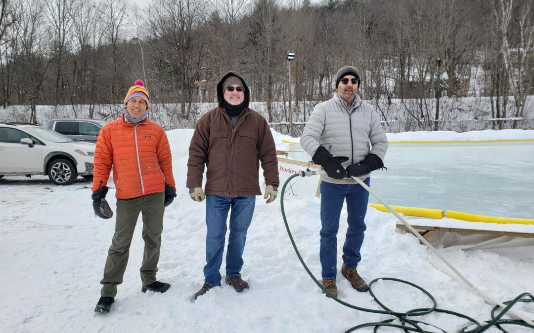 Service Project at the Community Ice Rink